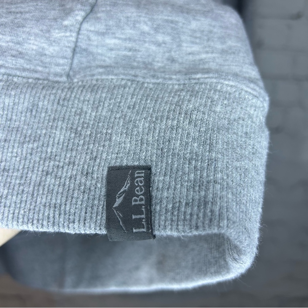 L.L. Bean Cozy Camp Hoodie Heather Gray Size Small - Picture 5 of 7